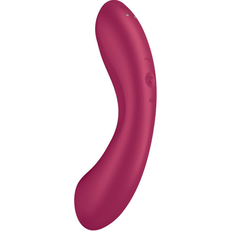 SATISFYER - CURVE TRINITY 1 AIR PULSE VIBRATION ROJO - Sensuana.es