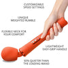 FUN FACTORY - VIM WAND RUMBLE VIBRADOR RECARGABLE SILICONA AZUL MEDIANOCHE - Sensuana.es