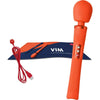 FUN FACTORY - VIM WAND RUMBLE VIBRADOR RECARGABLE SILICONA AZUL MEDIANOCHE - Sensuana.es