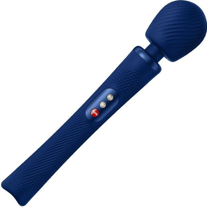 FUN FACTORY - VIM WAND RUMBLE VIBRADOR RECARGABLE SILICONA AZUL MEDIANOCHE - Sensuana.es