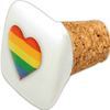 PRIDE - TAPON CERAMICA CORCHO CUADRADO CON BANDERA LGBT - Sensuana.es