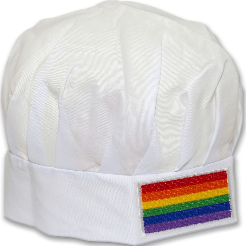 PRIDE - GORRO COCINERO CON BANDERA LGBT - Sensuana.es