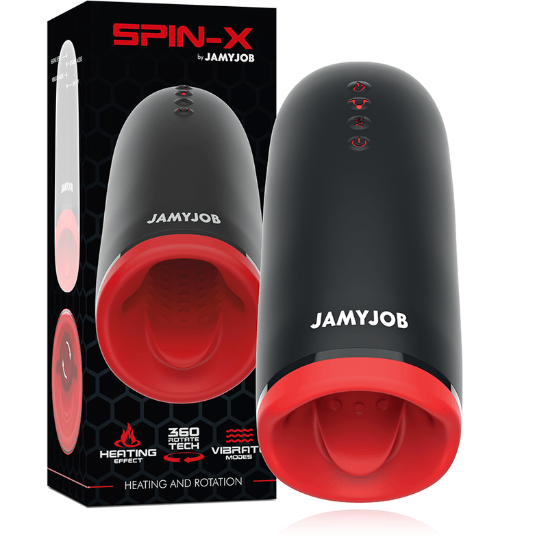 JAMYJOB - SPIN-X MASTURBADOR CON ROTACIÓN Y FUNCIÓN CALOR - Sensuana.es