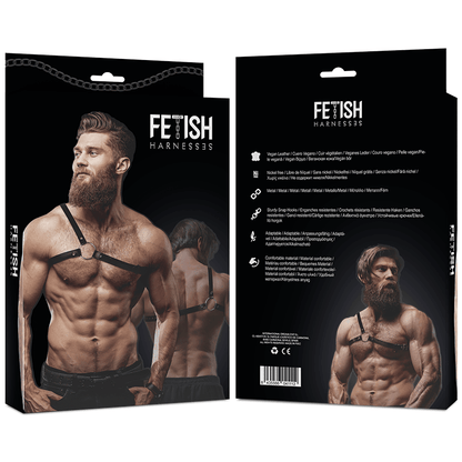 FETISH SUBMISSIVE - ATTITUDE ARNÉS ECOPIEL HOMBRO CRUZADO HOMBRE - Sensuana.es