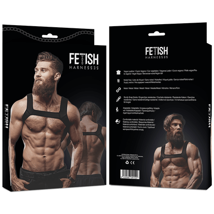 FETISH SUBMISSIVE ATTITUDE - ARNÉS NEOPRENO PECHO HOMBRE TALLA M - Sensuana.es