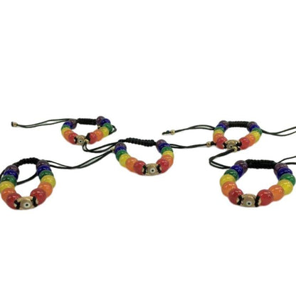 PRIDE - PULSERA CON OJO TURCO Y BANDERA LGBT - Sensuana.es