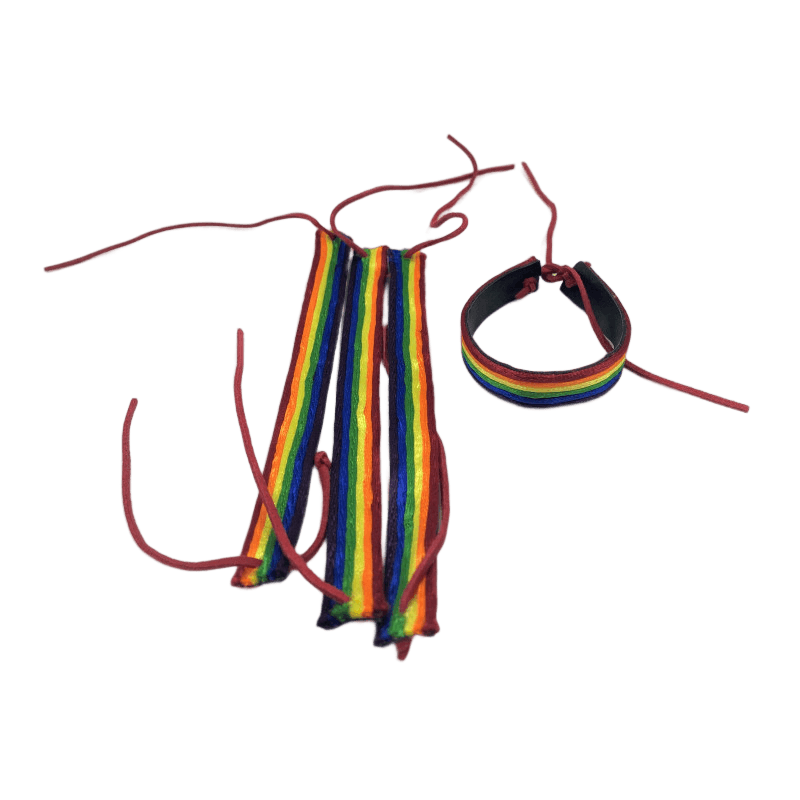 PRIDE - PULSERA CUERO BANDERA LGTB - Sensuana.es