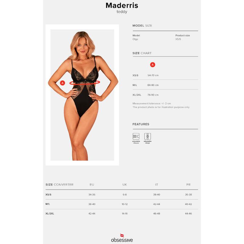 OBSESSIVE - MADERRIS TEDDY XS/S - Sensuana.es