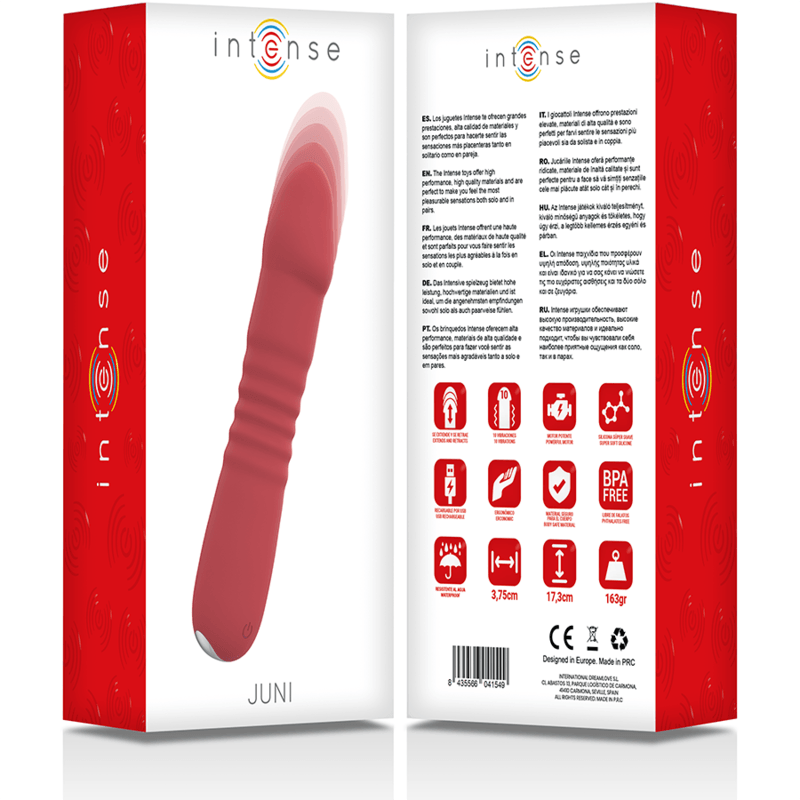 INTENSE - JUNI UP & DOWN 10 VIBRACIONES ROJO - Sensuana.es