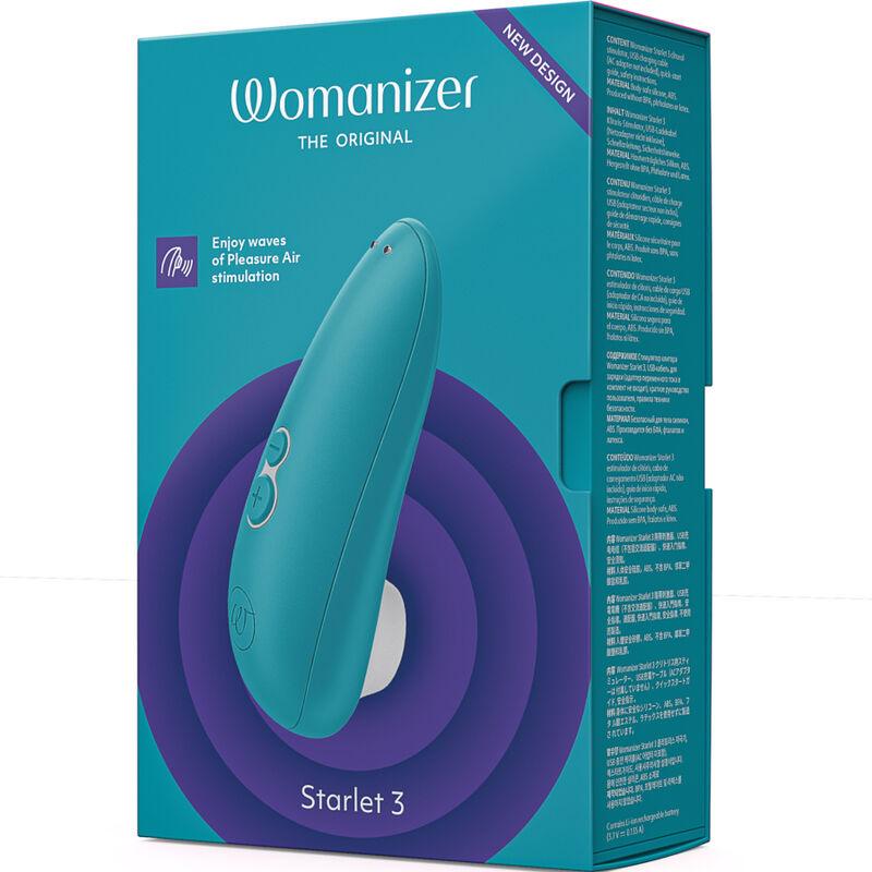 WOMANIZER - STARLET 3 ESTIMULADOR CLÍTORIS TURQUESA - Sensuana.es