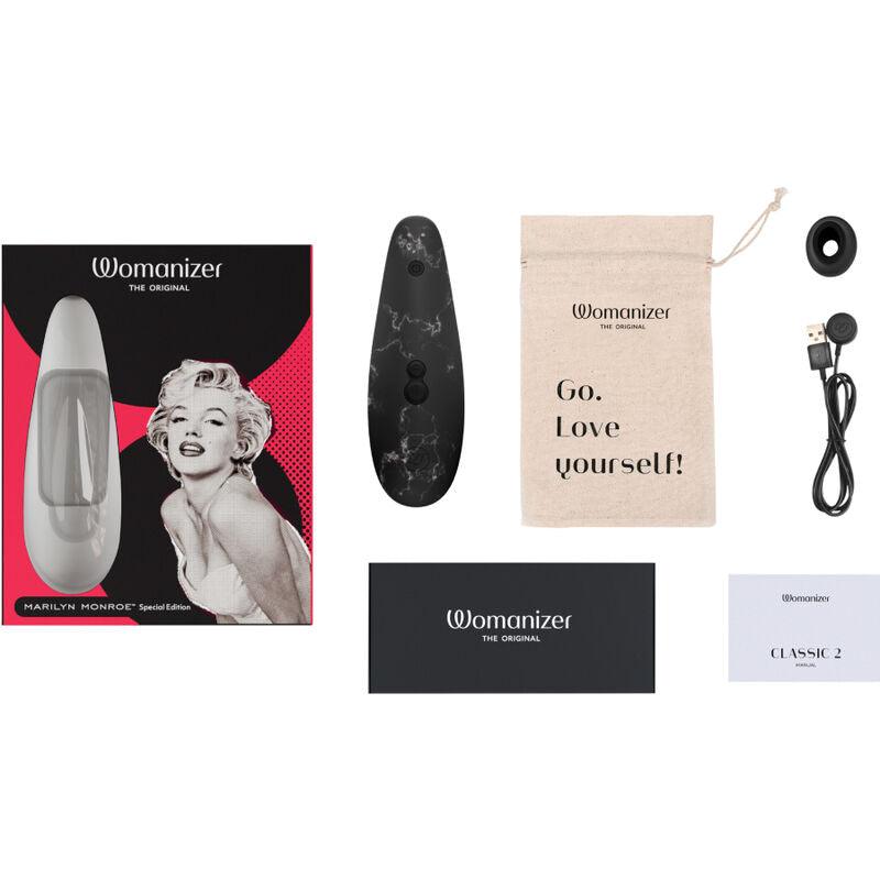 WOMANIZER - MARILYN MONROE CLASSIC 2 ESTIMULADOR DE CLÍTORIS NEGRO - Sensuana.es