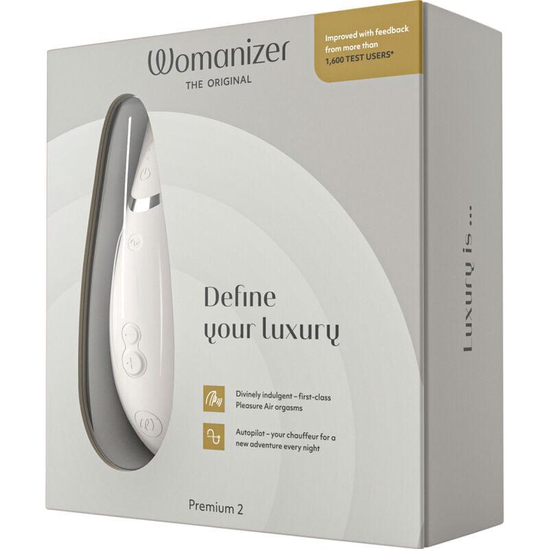 WOMANIZER - PREMIUM 2 ESTIMULADOR DE CLÍTORIS GRIS - Sensuana.es