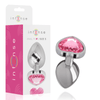 INTENSE - PLUG ANAL METAL ALUMINIO CORAZÓN ROSA TALLA S - Sensuana.es