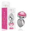 INTENSE - PLUG ANAL METAL ALUMINIO CORAZÓN ROSA TALLA M - Sensuana.es