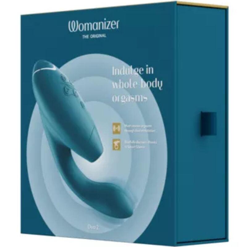 WOMANIZER - DUO 2 ESTIMULADOR AZUL PETRÓLEO - Sensuana.es