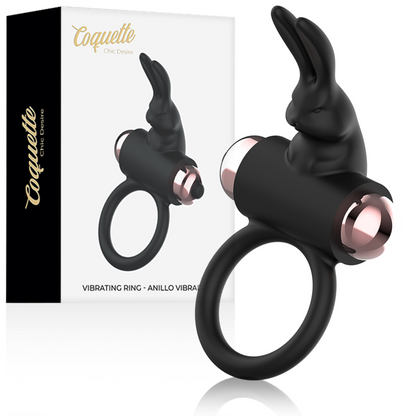 COQUETTE CHIC DESIRE - COCK RING ANILLO VIBRADOR NEGRO / GOLD - Sensuana.es