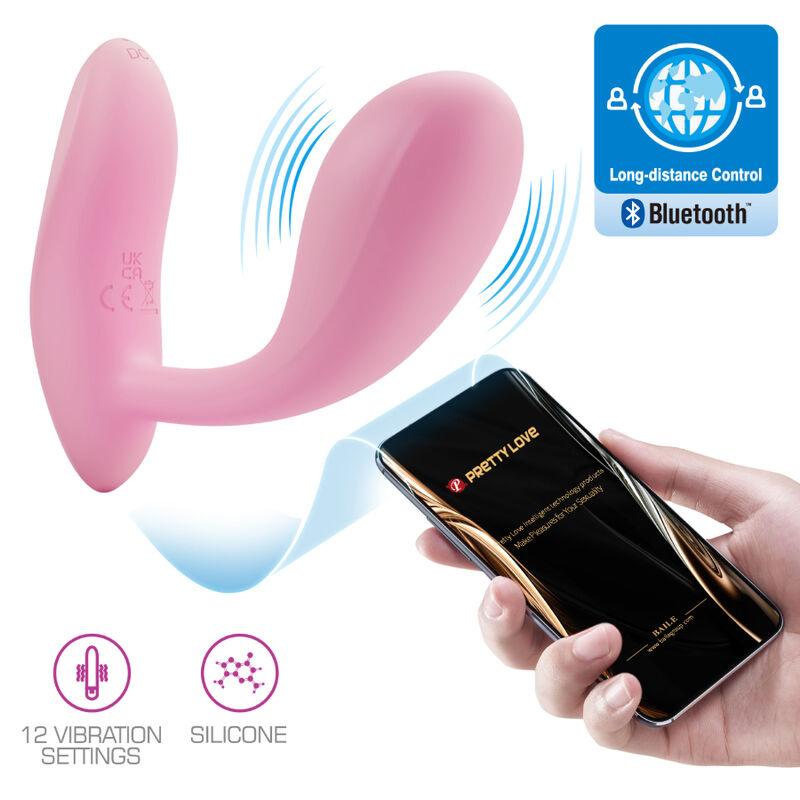 PRETTY LOVE - BAIRD G-SPOT 12 VIBRACIONES RECARGABLE ROSA APP - Sensuana.es