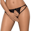 OBSESSIVE - PICANTINA TANGA NEGRO CROTCHLESS L/XL - Sensuana.es