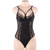 QUEEN LINGERIE - TEDDY ENCAJE NEGRO S/M - Sensuana.es