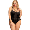 QUEEN LINGERIE - TEDDY ENCAJE NEGRO S/M - Sensuana.es