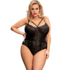 QUEEN LINGERIE - TEDDY ENCAJE NEGRO S/M - Sensuana.es