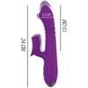 INTENSE - IGGY VIBRADOR MULTIFUNCIÓN RECARGABLE UP & DOWN CON ESTIMULADOR DE CLITORIS MORADO - Sensuana.es