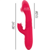 INTENSE - DUA VIBRADOR MULTIFUNCIÓN RECARGABLE UP & DOWN CON LENGUA ROJO - Sensuana.es