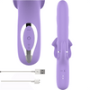 INTENSE - BILLIE VIBRADOR MULTIFUNCIÓN RECARGABLE SUCCIONADOR CON PULSADOR MORADO - Sensuana.es