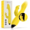 INTENSE - TOKY VIBRADOR MULTIFUNCIÓN RECARGABLE UP & DOWN CON ESTIMULADOR DE CLITORIS AMARILLO - Sensuana.es