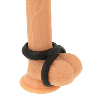 POWERING - SUPER FLEXIBLE Y RESISTENTE ANILLO PENE Y TESTICULOS PR12 NEGRO - Sensuana.es