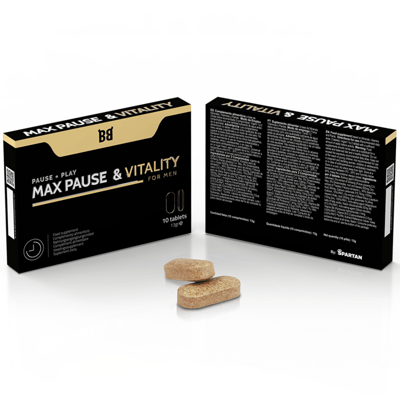 BLACK BULL - MAX PAUSE & VITALITY RETARDANTE PARA HOMBRE 10 CÁPSULAS - Sensuana.es