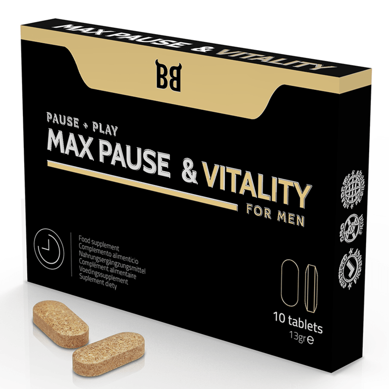 BLACK BULL - MAX PAUSE & VITALITY RETARDANTE PARA HOMBRE 10 CÁPSULAS - Sensuana.es