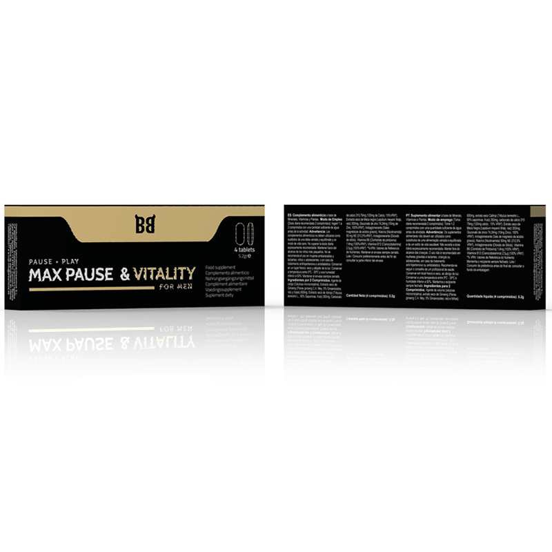 BLACK BULL - MAX PAUSE & VITALITY RETARDANTE PARA HOMBRE 4 CÁPSULAS - Sensuana.es