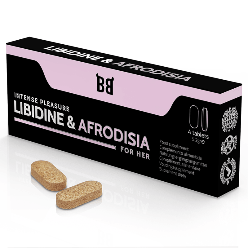 BLACK BULL - LIBIDINE & AFRODISIA PLACER INTENSO PARA MUJER 4 CÁPSULAS - Sensuana.es