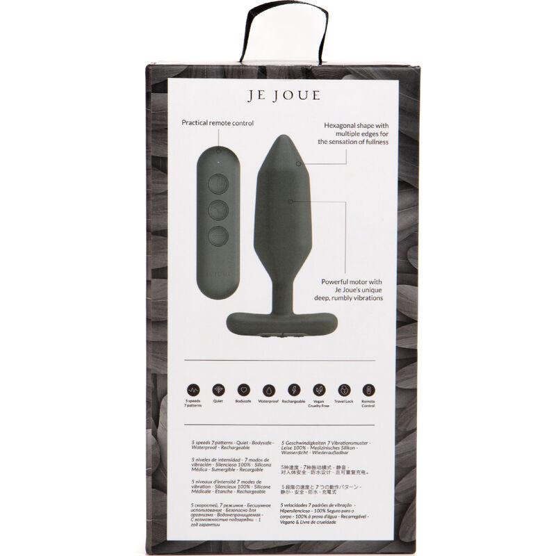 JE JOUE - ONYX PLUG ANAL VIBRADOR NEGRO - Sensuana.es