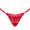 OBSESSIVE - LACELOVE TANGA ROJO XS/S - Sensuana.es