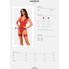 OBSESSIVE - LACELOVE CORSET ROJO XS/S - Sensuana.es