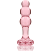 NEBULA SERIES BY IBIZA - MODELO 1 PLUG CRISTAL BOROSILICATO TRANSPARENTE 10.5 CM -O- 3 CM - Sensuana.es