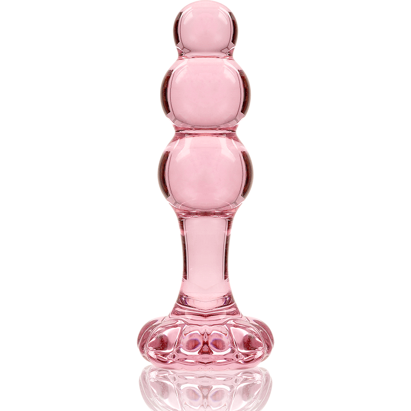 NEBULA SERIES BY IBIZA - MODELO 1 PLUG CRISTAL BOROSILICATO TRANSPARENTE 10.5 CM -O- 3 CM - Sensuana.es