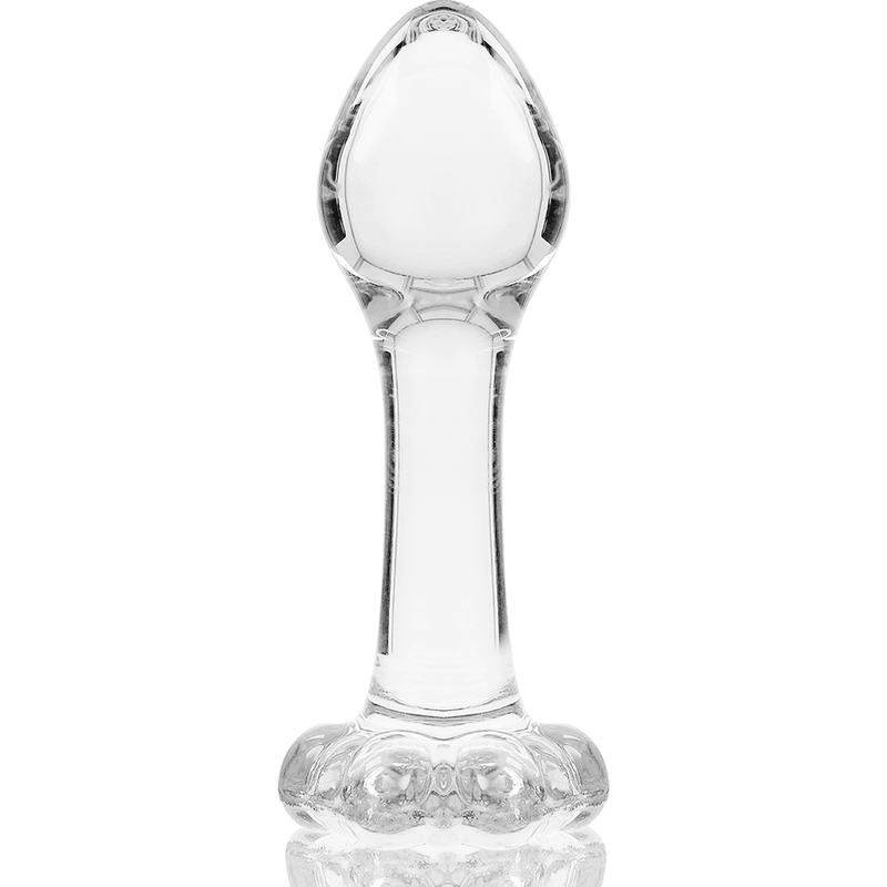 NEBULA SERIES BY IBIZA - MODELO 2 PLUG CRISTAL BOROSILICATO TRANSPARENTE 11 CM -O- 3.5 CM - Sensuana.es