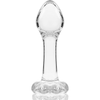 NEBULA SERIES BY IBIZA - MODELO 2 PLUG CRISTAL BOROSILICATO TRANSPARENTE 11 CM -O- 3.5 CM - Sensuana.es