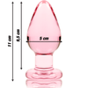 NEBULA SERIES BY IBIZA - MODELO 3 PLUG CRISTAL BOROSILICATO TRANSPARENTE 11 CM -O- 5 CM - Sensuana.es