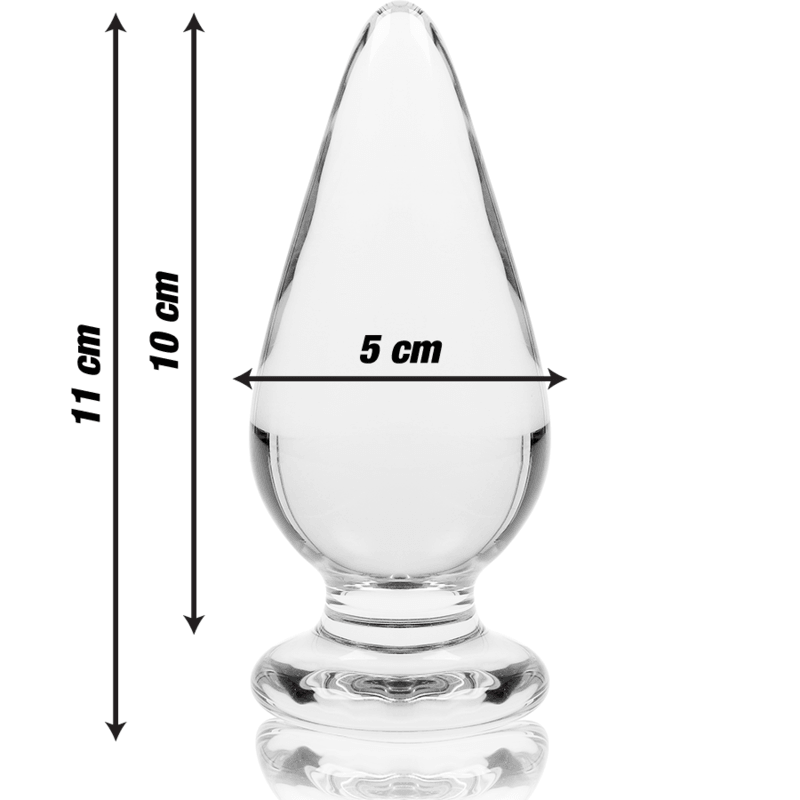 NEBULA SERIES BY IBIZA - MODELO 4 PLUG CRISTAL BOROSILICATO TRANSPARENTE 11 CM -O- 5 CM - Sensuana.es