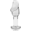 NEBULA SERIES BY IBIZA - MODELO 6 PLUG CRISTAL BOROSILICATO TRANSPARENTE 12.5 CM -O- 4 CM - Sensuana.es