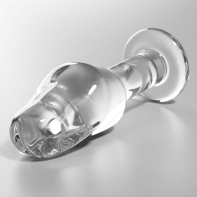 NEBULA SERIES BY IBIZA - MODELO 6 PLUG CRISTAL BOROSILICATO TRANSPARENTE 12.5 CM -O- 4 CM - Sensuana.es