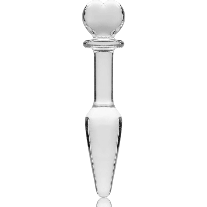 NEBULA SERIES BY IBIZA - MODELO 7 PLUG CRISTAL BOROSILICATO TRANSPARENTE 13.5 CM -O- 3 CM - Sensuana.es