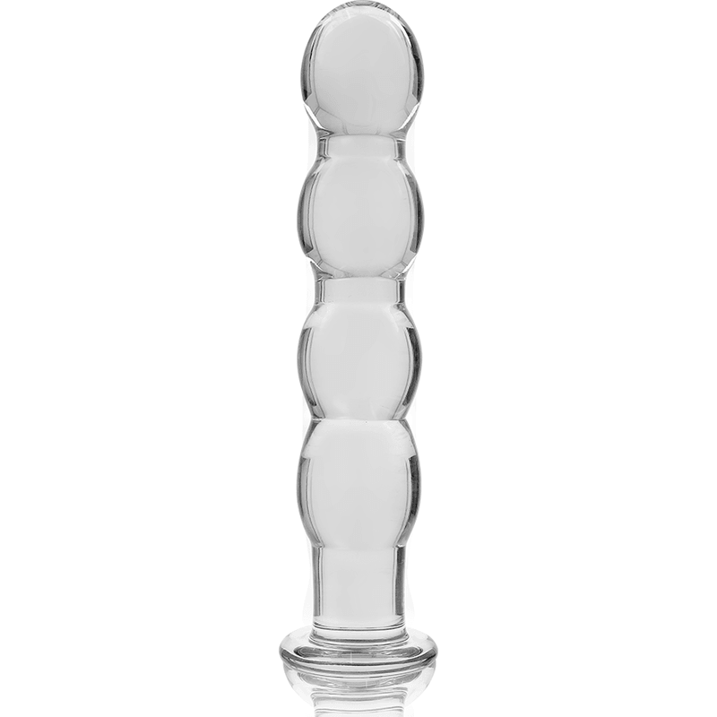 NEBULA SERIES BY IBIZA - MODELO 10 DILDO CRISTAL BOROSILICATO TRANSPARENTE 16.5 CM -O- 3.5 CM - Sensuana.es