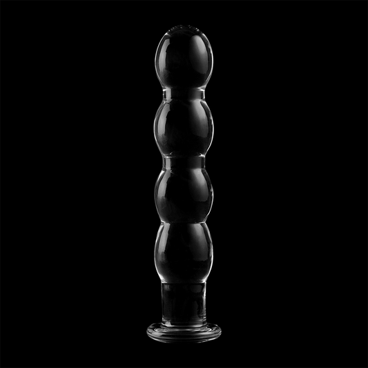 NEBULA SERIES BY IBIZA - MODELO 10 DILDO CRISTAL BOROSILICATO TRANSPARENTE 16.5 CM -O- 3.5 CM - Sensuana.es