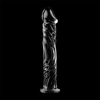 NEBULA SERIES BY IBIZA - MODELO 12 DILDO CRISTAL BOROSILICATO TRANSPARENTE 17 CM -O- 3.5 CM - Sensuana.es