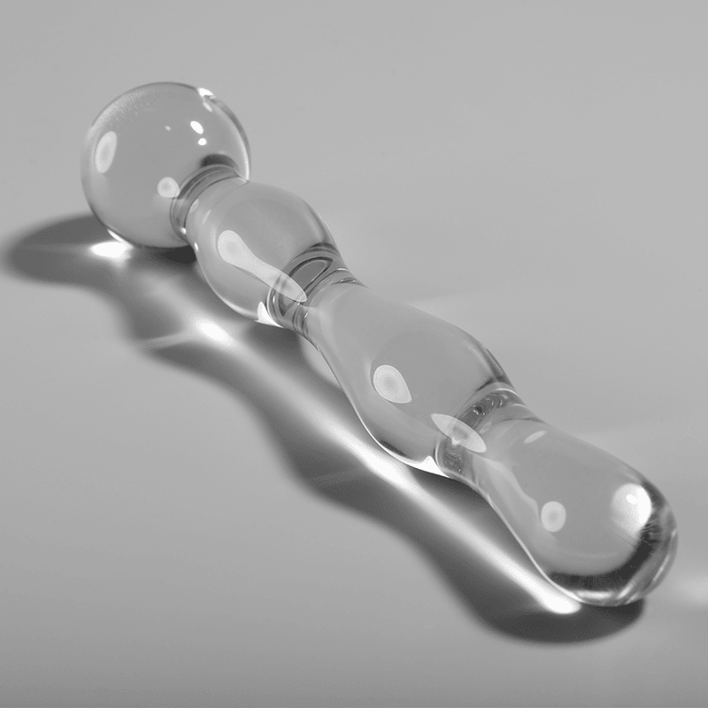 NEBULA SERIES BY IBIZA - MODELO 13 DILDO CRISTAL BOROSILICATO TRANSPARENTE 18 CM -O- 3.5 CM - Sensuana.es